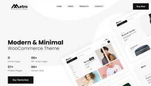 theme wordpress bán hàng phong cách metro