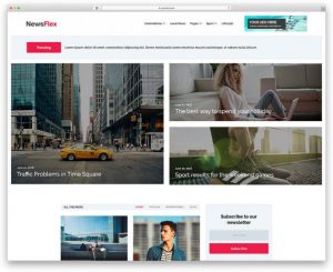 Mẫu website tin tức NewFlex