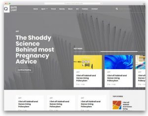 Mẫu website tin tức Quite Light