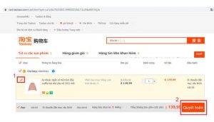 Tiến hành cho sản phẩm vào giỏ hàng