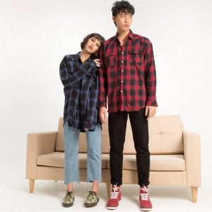 Áo khoác sơ mi Flannel