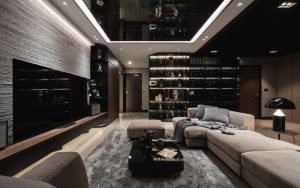 phong cách nội thất Tone màu đen