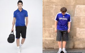 Phối áo đá bóng cùng với quần short