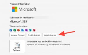 tính năng cập nhật tự động